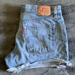 Cutoff Levi 501 Denim Shorts